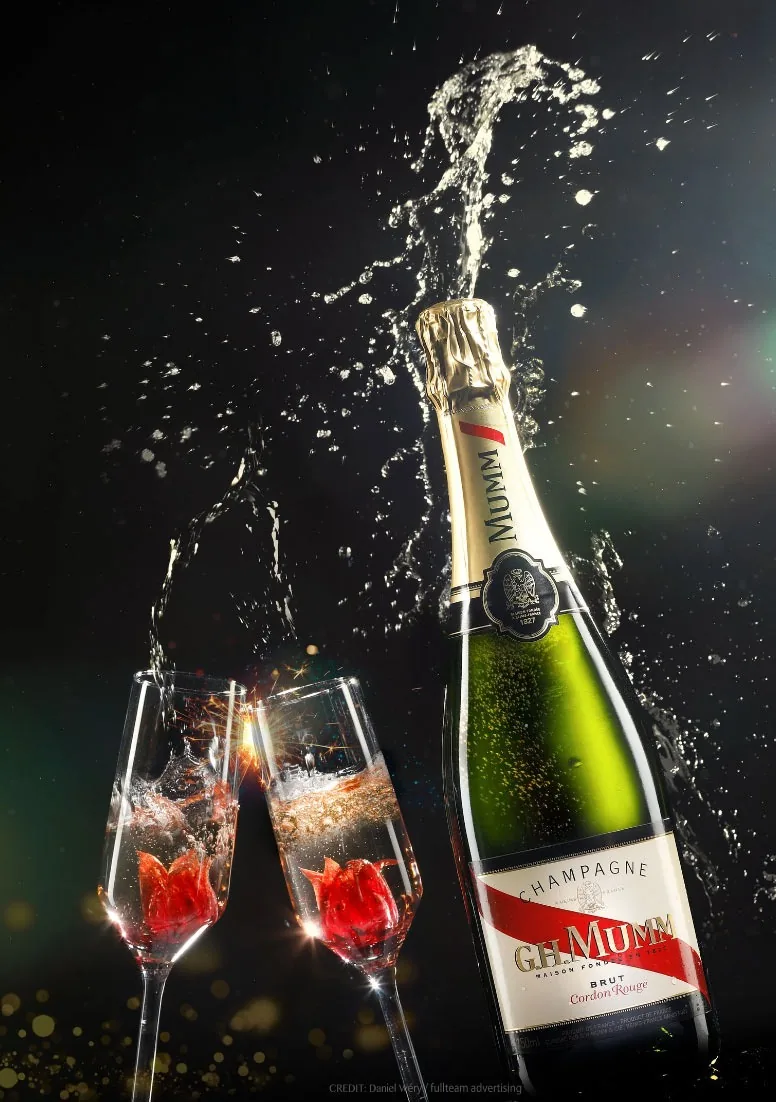 Publicité champagne · Polygraphix Studio
