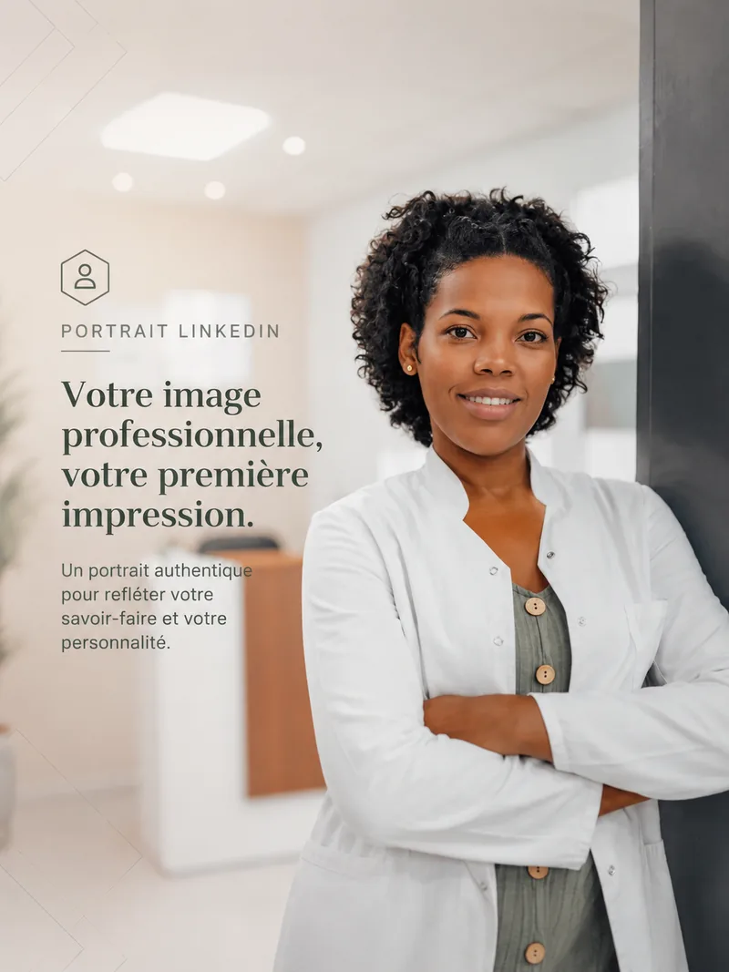 Portrait LinkedIn corporate · Polygraphix Studio Belgique